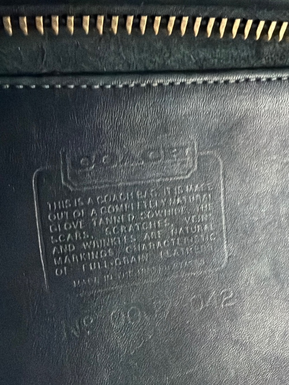 VINTAGE COACH BLACK LEATHER CROSSBODY COMPANION BAG 9300 - Picture 16 of 17